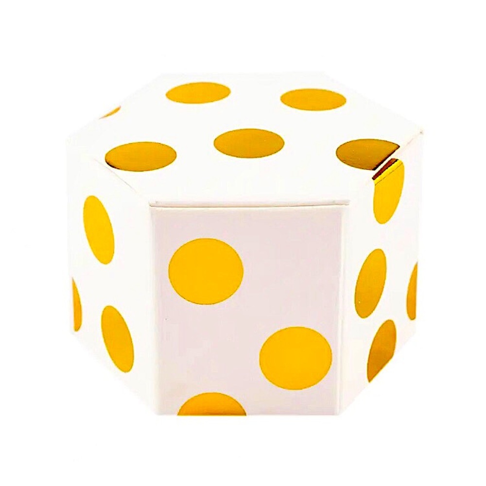 💚10/$10💚NEW Gold Dotted Tiny Gift Box